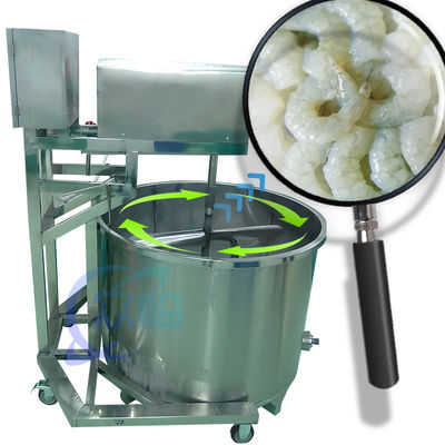 Stainless steel mixer shrimp processing soaking machine batch shrimp automatic mixer special for seafood processing plan