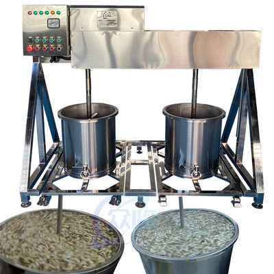 Seafood Processing Shrimp Soaking Mixer Material Soaking Machine Kimchi Mixer Double-position Double-barrel Stainless St