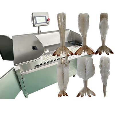 Stable PLC Shrimp Peeling Device , Stainless Steel  Prawn Peeler Machine