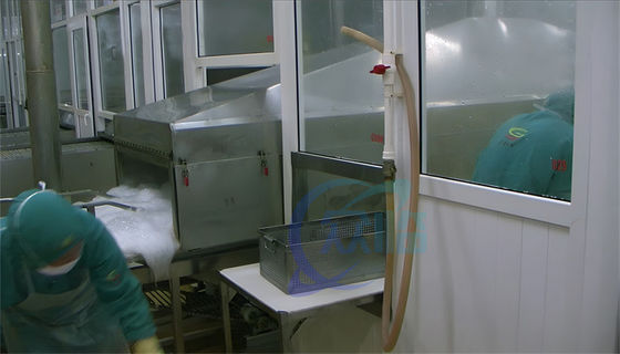 Industrial Shrimp Cooking Machine Durable 3.7KW For Processing