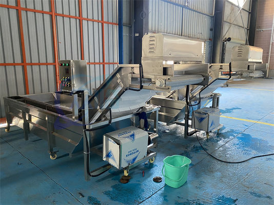 Durable Seafood Fish Washing Machine Multifunctional 4200x1600x1200mm