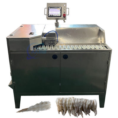 खाद्य दुकान के लिए मल्टीस्केन औद्योगिक झींगा छीलने की मशीन 1500W