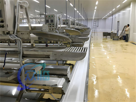 3.10KW Conveyor fish processing line Fish Descaling Production Line Catfish Skinne