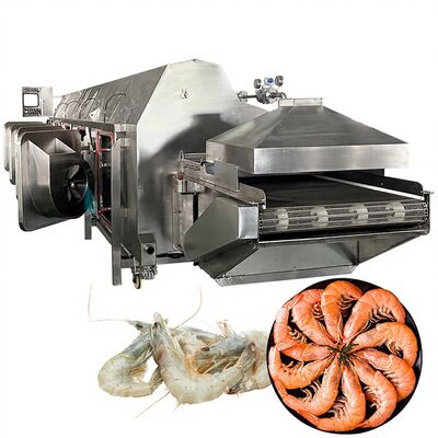 अच्छी कीमत 700-1000KG/H स्वचालित झींगा कुकर स्थिर समुद्री भोजन सुरंग खाना पकाने की मशीन झींगा पानी कुकर स्वचालित ब्लांचिंग मशीन ऑनलाइन