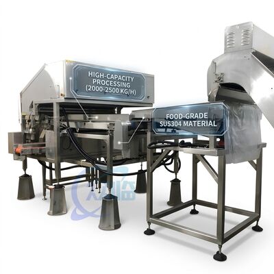 अच्छी कीमत High Capacity Shrimp Head Cutting Machine 316L Stainless Steel 500-800KG 7.5KW 50Hz ऑनलाइन