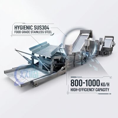 अच्छी कीमत स्मार्ट झींगा प्रसंस्करण उपकरण SUS316 2000-2500KG 2.2KW 50Hz समुद्री भोजन कारखाने के लिए ऑनलाइन