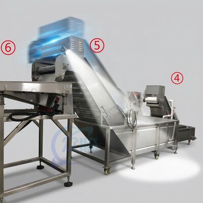 अच्छी कीमत Latest Shrimp Processing Equipment SUS316 800-1000KG 7.5KW 50Hz For Catering Factory ऑनलाइन